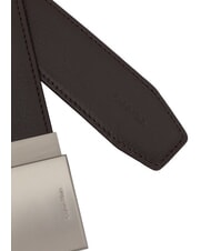 CALVIN KLEIN DRESS PLAQUE Leather belt - Belts