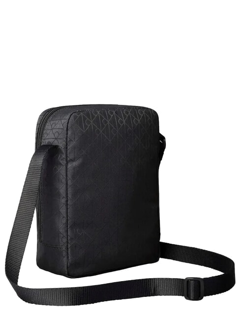UTILITY EMBLEM Shoulder bag on black - Over-the-shoulder Bags for Men