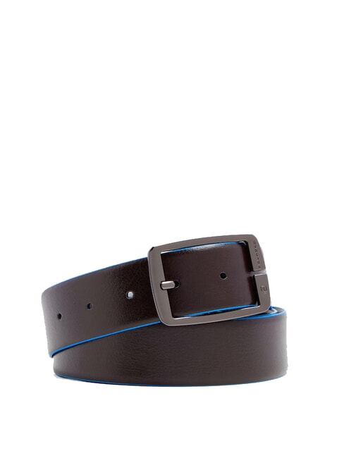 BLUE SQUARE Double-sided leather belt black/t. of dark brown - Belts