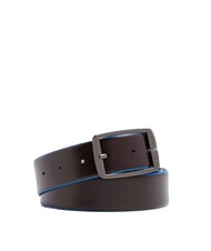 PIQUADRO BLUE SQUARE Double-sided leather belt - Belts