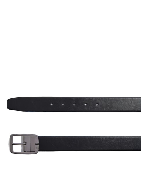 BLUE SQUARE Double-sided leather belt black/t. of dark brown - Belts