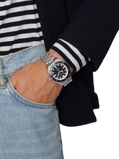 N83 FINN WORLD DIVER Quartz watch steel-black - Watches