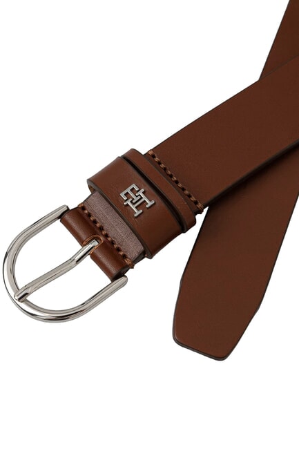 ESSENTIAL EFFORTLESS Leather belt winter cognac - Belts