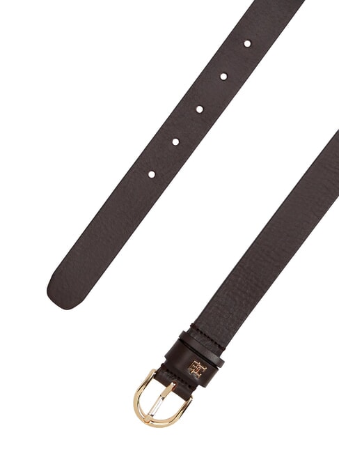 ESSENTIAL EFFORTLESS Leather Belt Made in Italy charred wood - Belts
