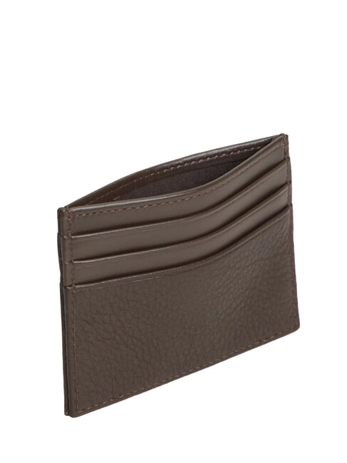 TH CORP Leather card holder Brown - Men&rsquo;s Wallets