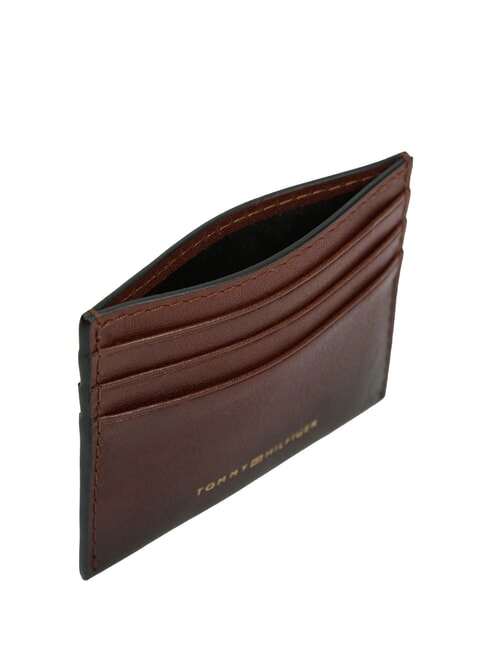 TH SEASONAL Leather card holder burnished brown - Men&rsquo;s Wallets