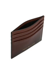 TOMMY HILFIGER TH SEASONAL Leather card holder burnished brown - Men&rsquo;s Wallets - 3