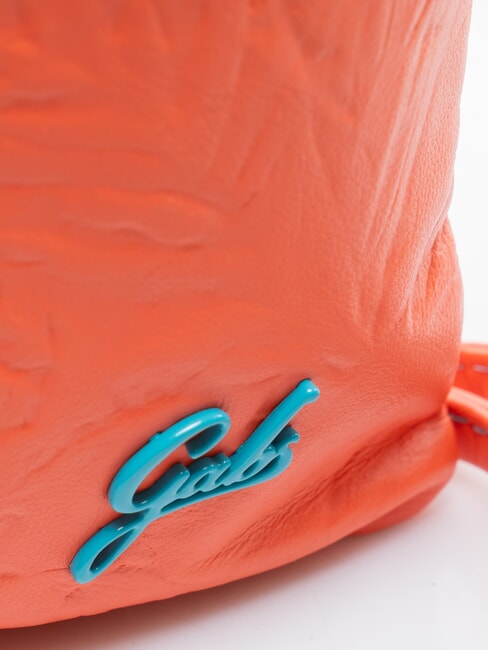 BEYONCE M Leather clutch bag with shoulder strap salmon - Women&rsquo;s Bags