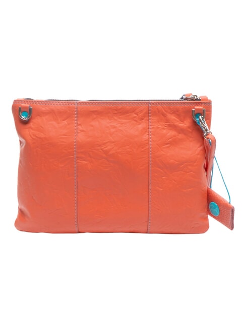 BEYONCE M Leather clutch bag with shoulder strap salmon - Women&rsquo;s Bags