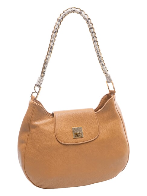 RACHEL Hobo shoulder bag, with flap almond - Women&rsquo;s Bags