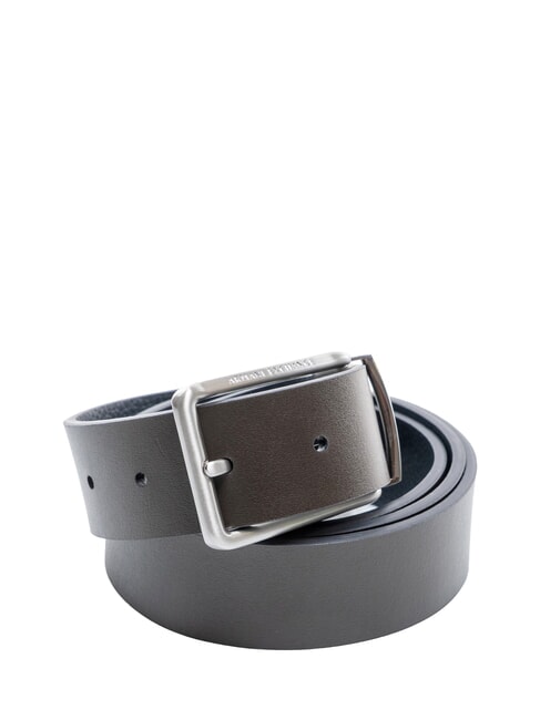 ESSENTIAL Reversible leather belt deep navy/falcon - Belts