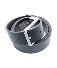 ARMANI EXCHANGE ESSENTIAL Reversible leather belt deep navy/falcon - Belts - 3