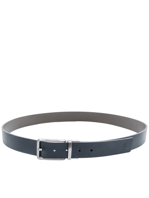 ESSENTIAL Reversible leather belt deep navy/falcon - Belts