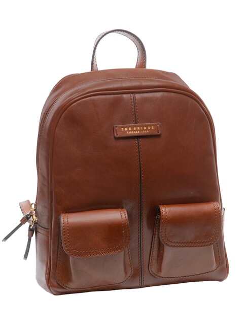 FLORA Leather backpack BROWN - Women&rsquo;s Bags
