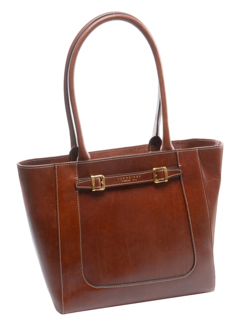 GAIA Leather Shopping Bag BROWN - Women&rsquo;s Bags