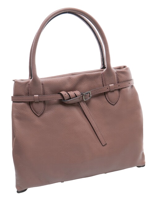 ELIF Medium leather clutch bag with shoulder strap balsamic - Women&rsquo;s Bags