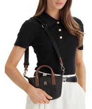 TOMMY HILFIGER POPETTE Handbag, with shoulder strap and logo black - Women&rsquo;s Bags - 2