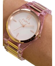 FURLA TEMPO MINI Fashion watch white and pink - Watches - 5