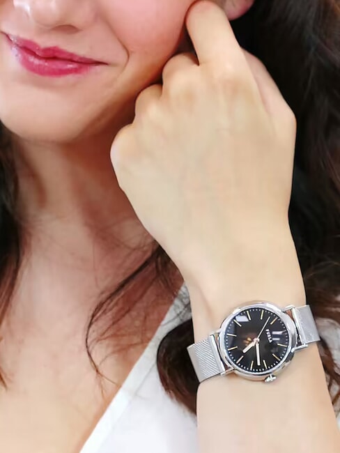 EASY SHAPE Fashion watch steel-black - Watches