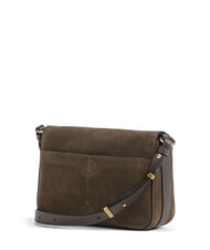 PINKO LOVE SATCHEL Mini shoulder bag, in leather dark olive green-antique gol - Women&rsquo;s Bags - 3