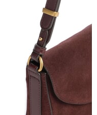 PINKO LOVE SATCHEL Mini shoulder bag, in leather Burgundy-antique gold - Women&rsquo;s Bags - 3