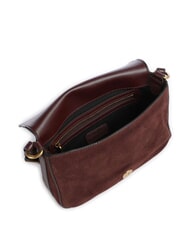 PINKO LOVE SATCHEL Mini shoulder bag, in leather Burgundy-antique gold - Women&rsquo;s Bags - 4