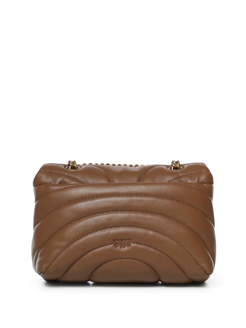 LOVE PUFF MINI Mini shoulder bag in nappa cognac brown-antique gold - Women&rsquo;s Bags