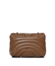 PINKO LOVE PUFF MINI Mini shoulder bag in nappa cognac brown-antique gold - Women&rsquo;s Bags - 3