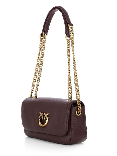 CLICK SOFT Mini shoulder bag / crossbody bag deep brown-antique gold - Women&rsquo;s Bags
