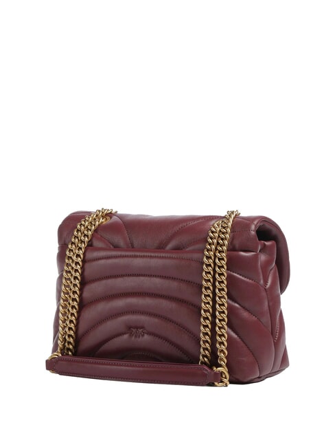 LOVE PUFF CLASSIC Nappa leather shoulder bag intense currant-antique gold - Women&rsquo;s Bags