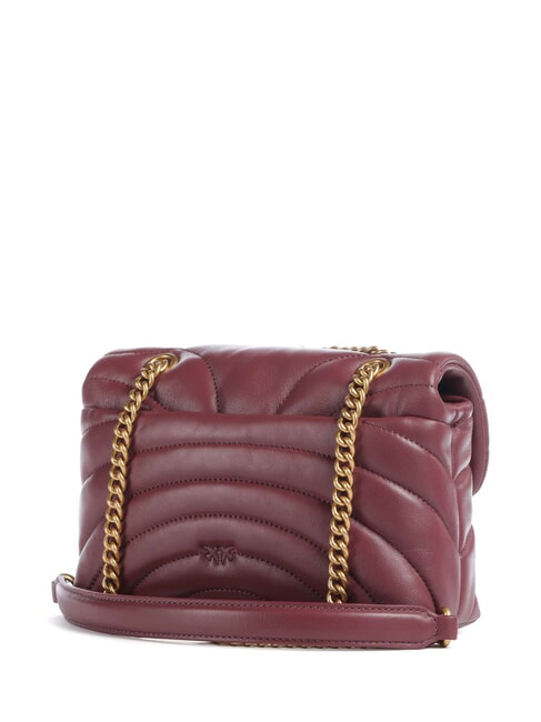 LOVE PUFF MINI Mini shoulder bag in nappa intense currant-antique gold - Women&rsquo;s Bags
