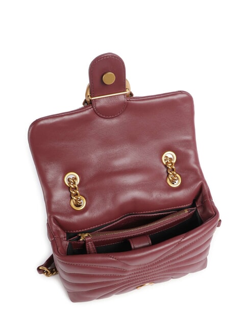LOVE PUFF MINI Mini shoulder bag in nappa intense currant-antique gold - Women&rsquo;s Bags