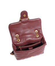 PINKO LOVE PUFF MINI Mini shoulder bag in nappa intense currant-antique gold - Women&rsquo;s Bags - 3