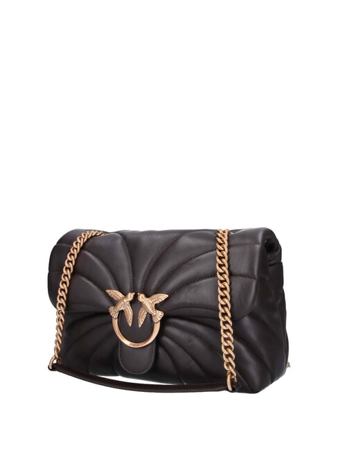 LOVE PUFF CLASSIC Nappa leather shoulder bag marasca brown-antique gold - Women&rsquo;s Bags