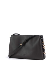 PINKO TRIPLET MINI Shoulder bag, in leather marasca brown-antique gold - Women&rsquo;s Bags - 3