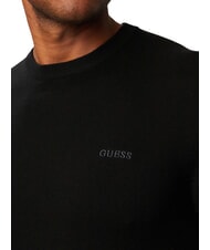 GUESS MARCOS LOGO Crewneck sweatshirt jetbla - Sweatshirts - 3