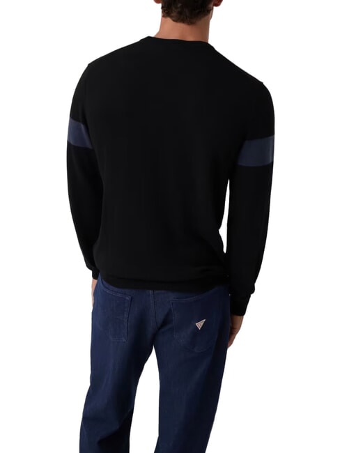 MARK LOGO JACQUARD Jersey with triangular logo jetbla - Men's Sweaters
