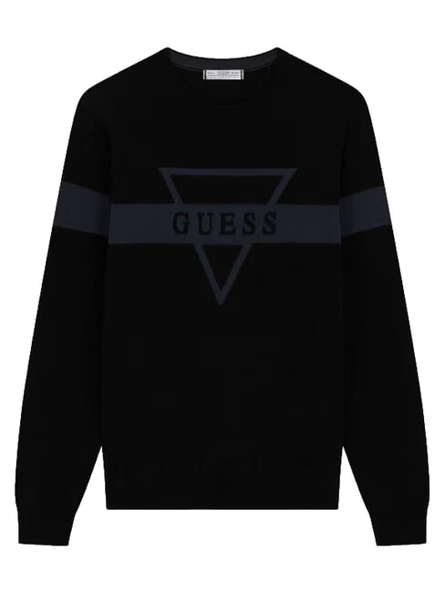MARK LOGO JACQUARD Jersey with triangular logo jetbla - Men's Sweaters