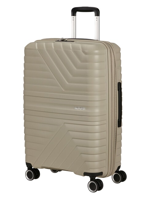 FLYTWIST  Medium Trolley, Expandable sandstone - Rigid Trolley Cases