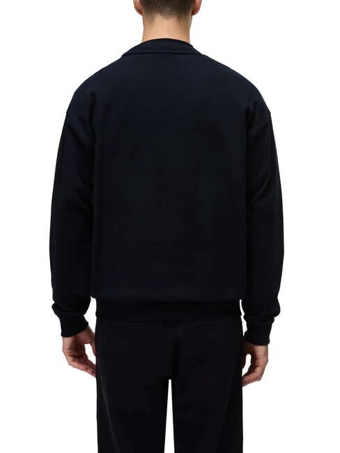 B-ELEVATED LOGO C Cotton sweatshirt black beauty - Sweatshirts