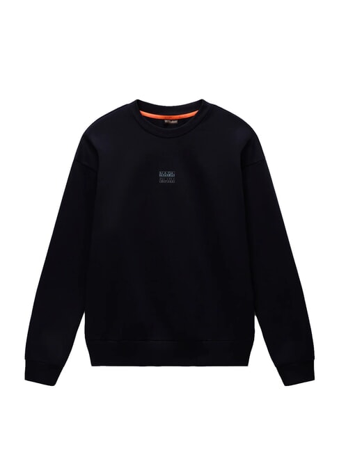 B-ELEVATED LOGO C Cotton sweatshirt black beauty - Sweatshirts