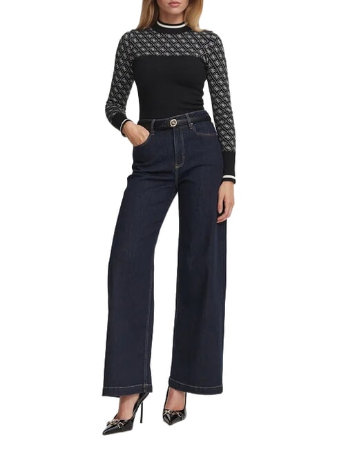 MOCK NECK AUBREY 4G Slim fit sweater black muted stone co - Women's Sweaters