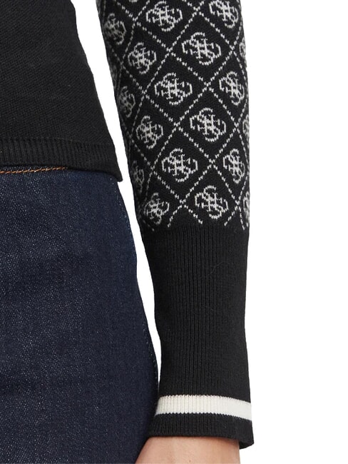 MOCK NECK AUBREY 4G Slim fit sweater black muted stone co - Women's Sweaters