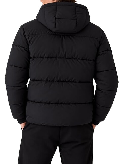 STRETCH PUFFA Down jacket with hood jetbla - Men's down jackets