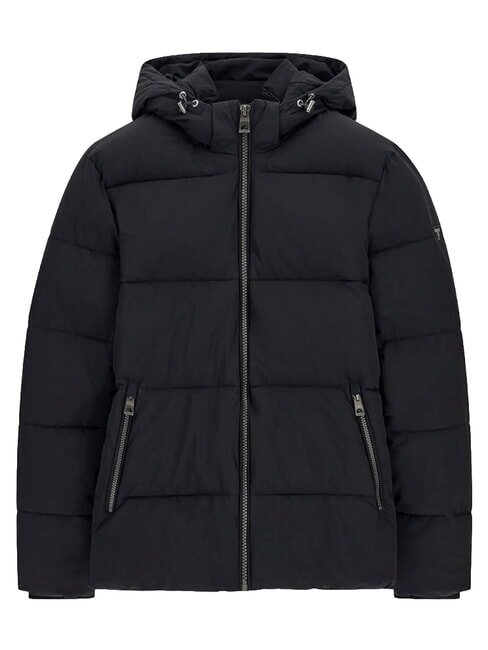 STRETCH PUFFA Down jacket with hood jetbla - Men's down jackets