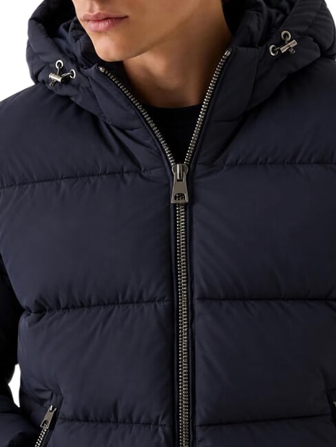 STRETCH PUFFA Down jacket with hood smartblue - Men's down jackets