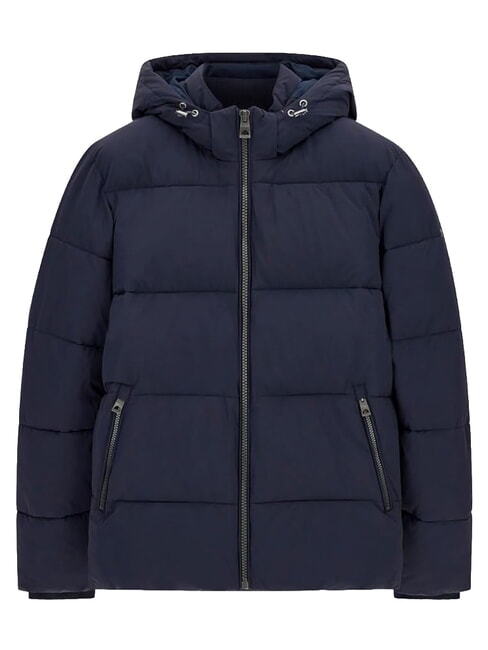 STRETCH PUFFA Down jacket with hood smartblue - Men's down jackets