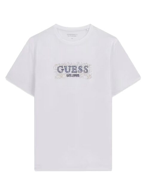 BOX LORO ROPES T-shirt with pinned logo purwhite - T-shirt