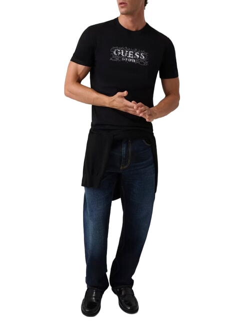 BOX LORO ROPES T-shirt with pinned logo jetbla - T-shirt