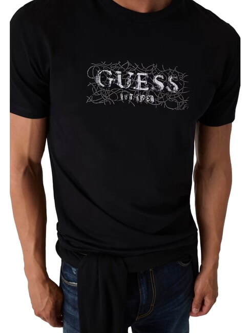 BOX LORO ROPES T-shirt with pinned logo jetbla - T-shirt